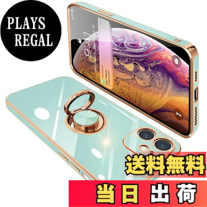 �y���������zONETIAOLONG iPhone12 Mini �p �P�[�X �����O�t�� �A�C�t�H��12Mini �����O �J�o�[ �ϏՌ� TPU ���b�L���H 360°��] �X�^���h�@�\ �ԍڃz���_�[ �X�g���b�v�z�[���t�� 5.4�C���`�i���C�g�V