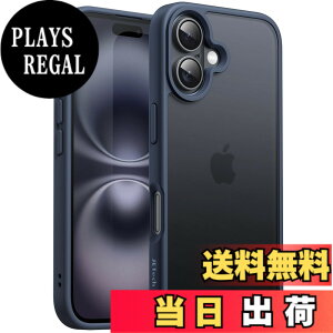 �y���������zJETech iPhone 16 6.1�C���`�p �}�b�g�P�[�X �ϏՌ����~���^���[�O���[�h�̗����ی� ������̔������w�� �X�}�z�J�o�[ �w��h�~ (�X�g�[���u���[)