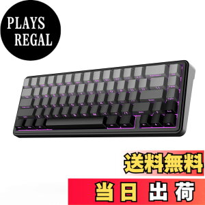 �y���������zEPOMAKER x AULA F65 65%���C�����X���J�j�J���L�[�{�[�h �z�b�g�X���b�v�Ή��K�X�P�b�g�J�X�^���Q�[�~���O�L�[�{�[�h 5�w�p�b�h RGB�o�b�N���C�g Bluetooth/2.4GHz/USB-C �����ς݃��j�A�X