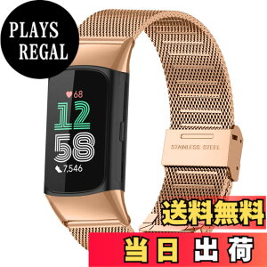 �y���������z[HeeNia] Fitbit Charge 6 �Ή� �o���h �����x���g �X�e�����X�� �ւ��x���g �������߉\ �j�����p Fitbit Charge 6 �Ή� �����o���h (���[�Y�S�[���h)