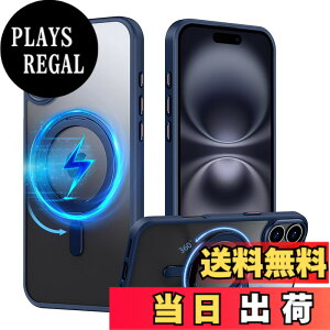 �y���������zPRODELI �P�[�X For iPhone 16 ��p �J�o�[ 360°��]�X�^���h MagSafe�Ή� �ČRMIL�K�i �ϏՌ� �w��h�~ ���C�����X�[�d�Ή� �����h�~ �����Y�ی� �C�菝�h�~ �}�b�g�� �����O �}�O�l�b�g