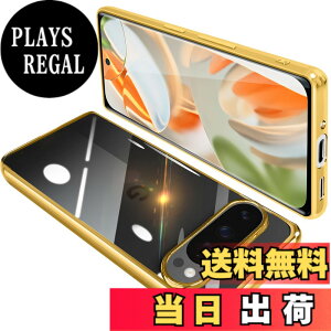 �y���������zONETIAOLONG �ɓK������Google Pixel9 Pro XL �p�̃P�[�X �N���A �O�[�O�� �s�N�Z�� 9ProXL �p�̃X�}�z�P�[�X TPU�f�� ���^ �ϏՌ� �J�o�[ �X�g���b�v�z�[���t�� �����h�~ ����~�� (�S�[��