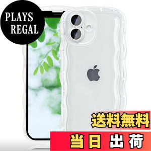 �y���������zJOOBOY �X�}�z�P�[�X �Ή� iPhone 16 Plus �P�[�X �N���A ���� ���� ������� �ϏՌ� �\�t�g tpu �E�F�[�u �g��G�b�W �X�g���b�v�� �y�� ���^ �Ή� �����ӂ���16 �v���X �g�уJ�o�[ (16