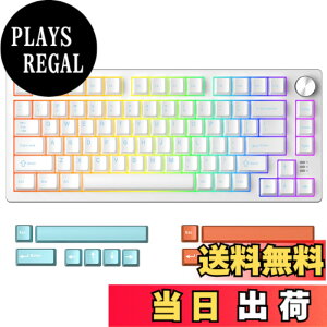 �y���������zDAREU EK75RT ���s�b�h�g���K�[���� �Q�[�~���O�L�[�{�[�h ���C�X�C�b�` �����\�ȃA�N�`���G�[�V���� �e���L�[���X TKL �L��USB �p��z�� RGB ���ʒ��߃m�u�t�� ��/�z���C�g�y1�N��