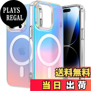 �y���������zJETech iPhone 14 Pro Max 6.7�C���`�p ���F�P�[�X MagSafe�Ή� ���킢�� ���j�[�N �������f�U�C�� �J���t���Ȍu�� �������o�b�N �ϏՌ��X�}�z�J�o�[ (���F)
