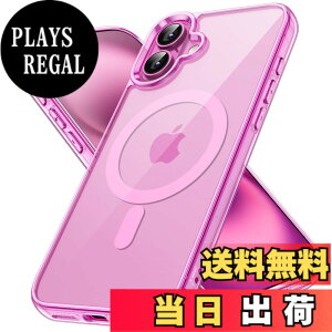 �y���������zJETech iPhone 16 Plus 6.7�C���`�p �}�O�l�b�g �P�[�X MagSafe�Ή� �Ռ��z�� �o���p�[�J�o�[ �����h�~ �N���A�o�b�N (�s���N)