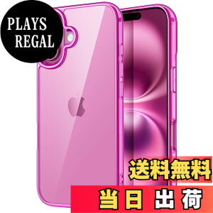 �y���������zJETech iPhone 16 Plus 6.7�C���`��p �P�[�X ���΂݂Ȃ� �Ռ��z�� �o���p�[�J�o�[ �����h�~ �N���A�o�b�N (�s���N)