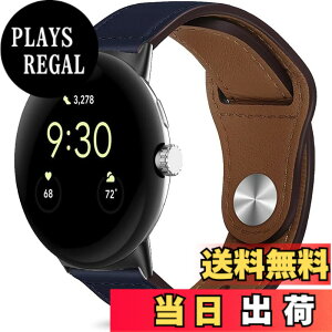 �y���������z[HeeNia] ���U�[�o���h Google Pixel Watch 4 41mm / Pixel Watch 3 41mm / 2 / 1 �Ή� �o���h �v �X�g���b�v �X�|�[�c�o���h ���v�x���g (�u���[)