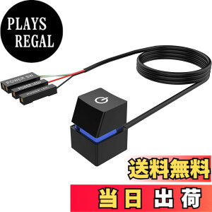 �y���������zParishop �f�X�N�g�b�vPC�P�[�X�d���{�^�����B��RGB��2���[�g���������ȒP�R���p�N�g�ŕ֗� �R���s���[�^�d���X�C�b�`�{�^���A�f�X�N�g�b�v�I���I�t����A�_�v�^ (�u���b�N)