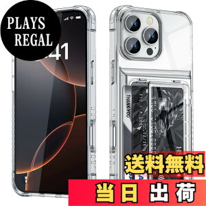 �y���������zCOOLDEN ��phone16pro �P�[�X �J�[�h ���[ �w�� �N���A �Ή� iPhone 16 pro �P�[�X �J�[�h���� �蒠�^ TPU + PC�J�[�h�X���b�g 2�d�\�� �ϏՌ� �ČRMIL�K�i �Ή� �A�C�z��16pro�P�[�X ���� �J�o