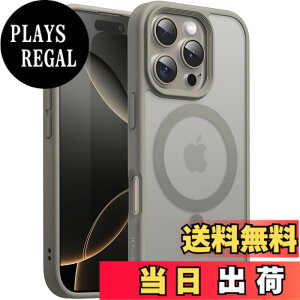 �y���������zJETech iPhone 16 Pro Max 6.9�C���`�p �}�O�l�b�g �P�[�X MagSafe�ɑΉ� �������̃}�b�g�w�� ���^ �ϏՌ� �J�o�[ (�i�`�������`�^�j�E��)