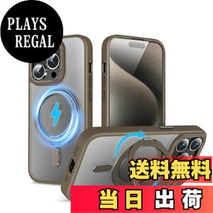�y���������zQUEASON�yiPhone 15ProMax �p MagSafe�Ή� �P�[�X�z360°��]�X�^���h ���C�����X�[�d�Ή� ��phone15pro max �p �P�[�X �����O�t�� �ČRMIL�K�i iphone15�v���}�b�N�X �p �X�}�z�P�[�X magsafe ����
