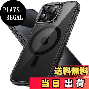 �y���������zJETech iPhone15ProMax 6.7�C���`�p�i15 Pro Max�j �}�O�l�b�g �P�[�X MagSafe ���C�����X�[�d�Ή� �Ռ��z�� �o���p�[�J�o�[ �����h�~ �����o�b�N (�u���b�N)