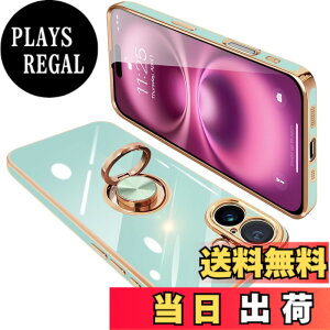 �y���������zONETIAOLONG iPhone16 Plus �p �P�[�X �����O�t�� �A�C�t�H��16Plus �����O �J�o�[ �ϏՌ� TPU 360°��] �X�^���h�@�\ ���b�L���H �ԍڃz���_�[ �X�g���b�v�z�[���t�� 6.7�C���`�i���C�g�V