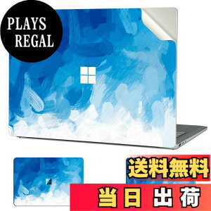 �y���������zDigi-Tatoo Surface ��p�X�L���V�[�� �J�o�[ �X�e�b�J�[ (Surface Laptop5 / Laptop4 / Laptop3 15�C���`�p) �S�g�ی�A���O���\�A�����h�~����юc�����t���[ [Blue Paint]