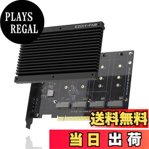 �y���������zEZDIY-FAB Quad M.2 PCIe 4.0/3.0 X16 �g���J�[�h�A�q�[�g�V���N�t��, PCI-Express X4�Ή�, Intel �v���b�g�t�H�[���� RAID-on-CPU (VROC) ����� AMD �v���b�g�t�H�[���� PCIe 4.0 RAID,M/B PCIe ���򂪕K�v, M