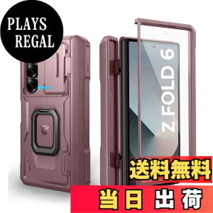 �y���������zDexnor Samsung Galaxy Z Fold 6�i2024�j�p�P�[�X �q���W�ی쁕��ʕی�t�B�����t�� �d���x�V���b�N�v���[�t�ϏՌ��o���p�[���O�h�P�[�X�J�o�[(�s���N)