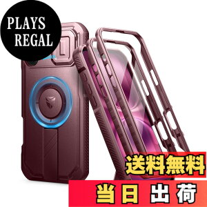 �y���������zDexnor iPhone 16 Plus�p �}�O�l�b�g�P�[�X - �X���C�h���J�����J�o�[&�����\�L�b�N�X�^���h&������ʕی�t�B�����t�� �ϏՌ� ���P�[�X(���b�h)