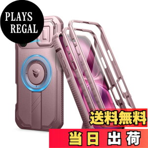 �y���������zDexnor iPhone 16 Plus�p �}�O�l�b�g�P�[�X - �X���C�h���J�����J�o�[&�����\�L�b�N�X�^���h&������ʕی�t�B�����t�� �ϏՌ� ���P�[�X(�s���N)