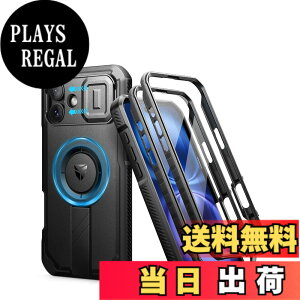 �y���������zDexnor iPhone 16 Plus�p �}�O�l�b�g�P�[�X - �X���C�h���J�����J�o�[&�����\�L�b�N�X�^���h&������ʕی�t�B�����t�� �ϏՌ� ���P�[�X(�u���b�N)