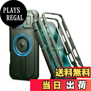 �y���������zDexnor iPhone 16 Plus�p �}�O�l�b�g�P�[�X - �X���C�h���J�����J�o�[&�����\�L�b�N�X�^���h&������ʕی�t�B�����t�� �ϏՌ� ���P�[�X(�O���[��)