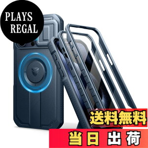 �y���������zDexnor iPhone 15 Pro Max�p �}�O�l�b�g�P�[�X - �X���C�h���J�����J�o�[�������\�L�b�N�X�^���h��������ʕی�t�B�����t�� �ϏՌ� �w�r�[�f���[�e�B �P�[�X(�u���[)