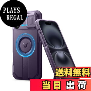 �y���������zDexnor iPhone 16 Plus�p �P�[�X - �X���C�h���J�����J�o�[�������\�L�b�N�X�^���h�t�� �}�O�l�b�g���ϏՌ� �w�r�[�f���[�e�B �v���e�N�e�B�u�J�o�[�i�p�[�v���j