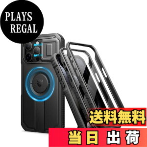 �y���������zDexnor iPhone 15 Pro Max�p �}�O�l�b�g�P�[�X - �X���C�h���J�����J�o�[�������\�L�b�N�X�^���h��������ʕی�t�B�����t�� �ϏՌ� �w�r�[�f���[�e�B �P�[�X(�u���b�N)