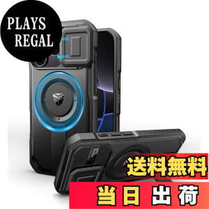 �y���������zDexnor iPhone 16 Pro�p �P�[�X - �X���C�h���J�����J�o�[�������\�L�b�N�X�^���h�t�� �}�O�l�b�g���ϏՌ� �w�r�[�f���[�e�B �v���e�N�e�B�u�J�o�[(�u���b�N)