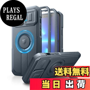 �y���������zDexnor iPhone 12 Pro Max��13 Pro Max�p �}�O�l�b�g�P�[�X - �X���C�h���J�����J�o�[�������\�L�b�N�X�^���h��������ʕی�t�B�����t�� �ϏՌ� �w�r�[�f���[�e�B �P�[�X(�u���[)