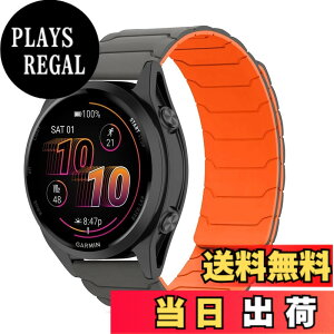 �y���������z[CiimWaa] 22mm �o���h for Garmin Venu 4/3 45mm/vivoactive 4/Venu2 �p �V���R�� ���v�o���h ���͂Ȏ��C �X�}�[�g�E�H�b�`���� �}�O�l�b�g �_�炩�� �����^ �j�����p ���K�� �x���g �K�[�~�� garm