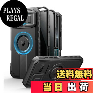 �y���������zDexnor iPhone 16 Pro Max�Ή� �X���C�h���J�����J�o�[�������\�L�b�N�X�^���h���̂������h�~�t�B�����t�� MagSafe�Ή� �ϏՌ��o���p�[�P�[�X�����C�ی�J�o�[ �u���b�N(�u���b�N)