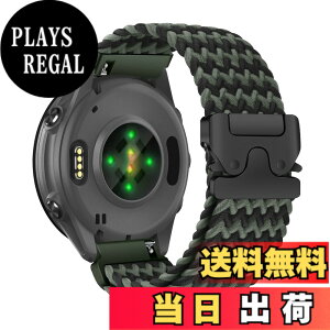 �y���������z[CiimWaa] 20mm �o���h for Garmin Forerunner 570 42mm/Garmin Vivoactive 6/5/Approach S50/S44 �p �����o���h �҂ݍ��� ���v�x���g �N�C�b�N�����[�X ���v�o���h �_�炩�� �ʋC�� �����p�x���g �K�[�~