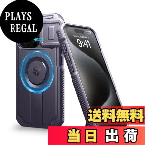 �y���������zDexnor iPhone 15 Pro �p �P�[�X - �X���C�h���J�����J�o�[�������\�L�b�N�X�^���h�t�� �}�O�l�b�g���ϏՌ� �w�r�[�f���[�e�B �v���e�N�e�B�u�J�o�[ - �p�[�v��