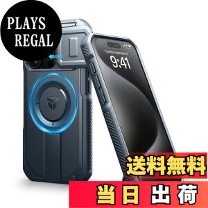 �y���������zDexnor iPhone 15 Pro �p �P�[�X - �X���C�h���J�����J�o�[�������\�L�b�N�X�^���h�t�� �}�O�l�b�g���ϏՌ� �w�r�[�f���[�e�B �v���e�N�e�B�u�J�o�[ - �u���[