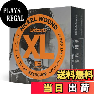 �y���������zD'Addario �_�_���I �G���L�M�^�[�� XL Nickel .010-.046 Regular Light EXL110 �y�������K�i�z �F�F10�Z�b�g�A�T�C�Y�F10�Z�b�g