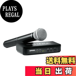�y���������z�y�������K�i�z SHURE BLX�V���[�Y ���C�����X�{�[�J���V�X�e���Z�b�g PG58 �F�F�u���b�N