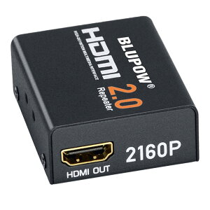 �y���������zBLUPOW HDMI2.0���s�[�^�[ 4Kx2K 3D�Ή� 4K��60Hz/30m 4K��30Hz/40m 1080P��60Hz/60m�܂ŉ����\ hdmi���p�A�_�v�^�[ ������ hdmi�u�[�X�^�[ �M�������� VA512 �F�FHDMI2.0���s�[�^�[