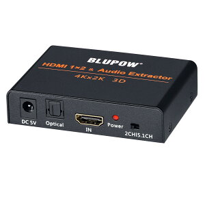 �y���������zBLUPOW 4K30Hz HDMI���z1����2�o�� + ����������i���f�W�^��/�A�i���O�����o�́jhdmi�f�W�^���I�[�f�B�I������ �T�E���h������ hdmi�X�v���b�^ �������� 2��ʓ����o�� PS4�EXbox�EBlu-ray