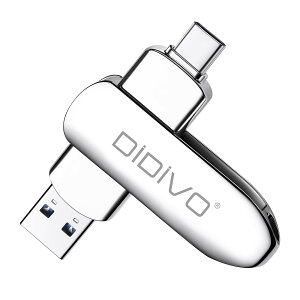 �y���������zDIDIDIVO USB C�t���b�V���h���C�u 2�C��1 �f���A��USB Type -C�t���b�V���h���C�u USB 3.1 �����T���h���C�u ���^���������[�X�e�B�b�N �ʐ^�X�e�B�b�N �ʐ^/�r�f�I/���y�p �F�F�V���o