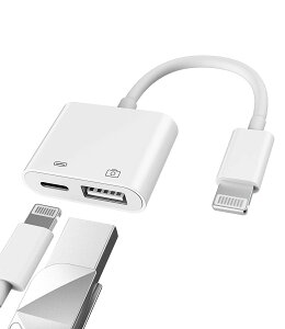 �y���������zApple�F�胉�C�g�j���O�I�X-USB���X�A�_�v�^�[OTG�Ə[�d�P�[�u�� iPhone 11 12 Mini max pro xs xr x se 7 8plus iPad Air A�J�����������[�X�e�B�b�N�t���b�V���h���C�u�R�[�h�R���o�[�^�[�[�d