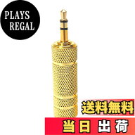 【送料無料】6.35mm 3.5mm 変換アダプタ (1個) ステレオ標準プラグ−ステレオミニプラグ メスオス 金メッ…