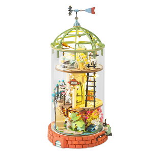 �y���������z�����ł��y���{�����̔��^���{��������t�zRobotime DIY �~�j�`���A�n�E�X �h�[���n�E�X �t�@���^�W�[�V���[�Y �F�F�X�^�[���[�i�C�g�A�T�C�Y�FW126xD120xH248mm