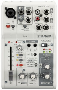 �y���������z�y����z���}�n YAMAHA ���C�u�X�g���[�~���O�~�L�T�[ 3m�}�C�N�P�[�u���Z�b�g 3�`�����l�� �z���C�g AG03MK2 W MC �F�F�z���C�g�A�T�C�Y�F1�� (x 1)