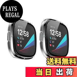 �y���������zLICHIFIT Fitbit Versa 3/Sense�p�ی�P�[�X �J�o�[ PC�t���[�� �����K���X�t�B���� ��̉� �X�}�[�g�E�H�b�`�J�o�[ �E���ȒP �ϏՌ� ���h�~�y�� ������� �A�N�Z�T���[ �F�F�����{����