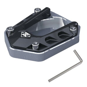 �y���������zENN LLC �o�C�N�p �T�C�h�X�^���h �v���[�g ZX-25R/NINJA250/NINJA400/Z250/Z400�Ή� �F�F�u���b�N