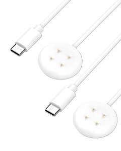 �y���������zGoogle Pixel Watch 3 / Pixel Watch 2 / Fitbit Versa 4 / Sense 2 �p �[�d�P�[�u�� �[�d�� KONXISA 1m���� ���C�[�d Type-C�R�l�N�^ ���ϋv �y�� ������ �����^�ѕ֗� �X�}�[�g �F�F�y2�{/�z���C�g�z�A