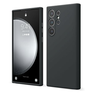 �y���������z�yelago�z Galaxy S24 Ultra �Ή� �P�[�X �ϏՌ� �� �w�� �h�~ �V���R�� �X�}�z�P�[�X �X���� �Ռ��z�� [ Samsung GalaxyS24 Ultra �T���X�� �M�����N�V�[ S24 �E���g�� �Ή� ] SILICONE CASE �F�F�u