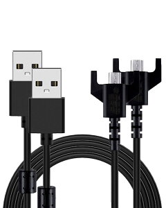 �y���������z���W�N�[�� �}�E�X �[�d�P�[�u�� 1.8m �����[�d �ϋv�������yKONXISA�zUSB-Micro �[�d�� Logicool ���C�����X �Q�[�~���O�}�E�X G PRO X SUPERLIGHT/PRO WIRELESS/G703h/G403/G900/G903h �Ή� �F�F�y2�{/