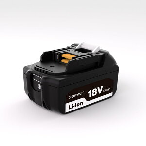 �y���������zDIGIFORCE �}�L�^ 18V/10.8V/14.4V/40V �o�b�e���[ �݊� BL1860B/BL1830B/BL1030B/BL1460B 10.0h/6.0Ah/3.0Ah ���{���[�J�[ ��e�� �|���@ �d���H��p �F�F�u���b�N�A�T�C�Y�F�y�P�i�z